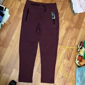 Gap Fit Maroon  Jogger/Pants with Black Accents Size 8 Med